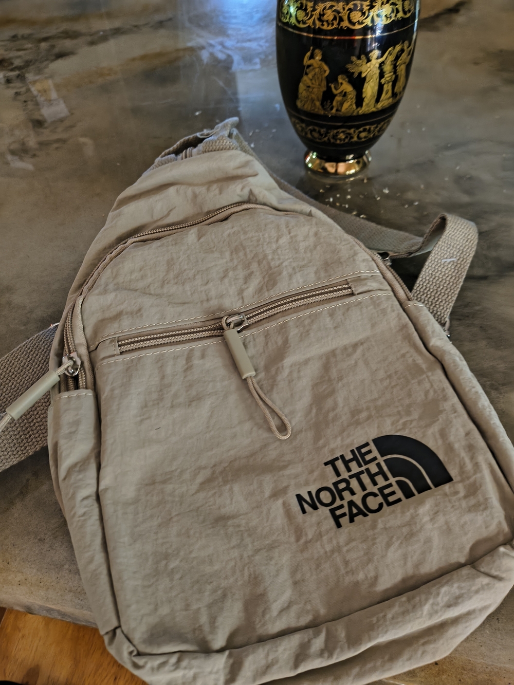 The North Face Beige Sling Bag - Lightweight Everyday Carry